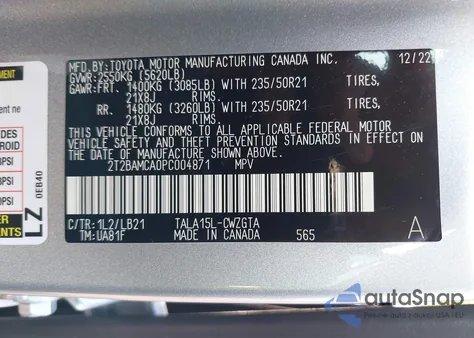 2023 Lexus Rx 350 Premium Plus z USA, uszkodzony, nr VIN 2T2BAMCA0PC004871